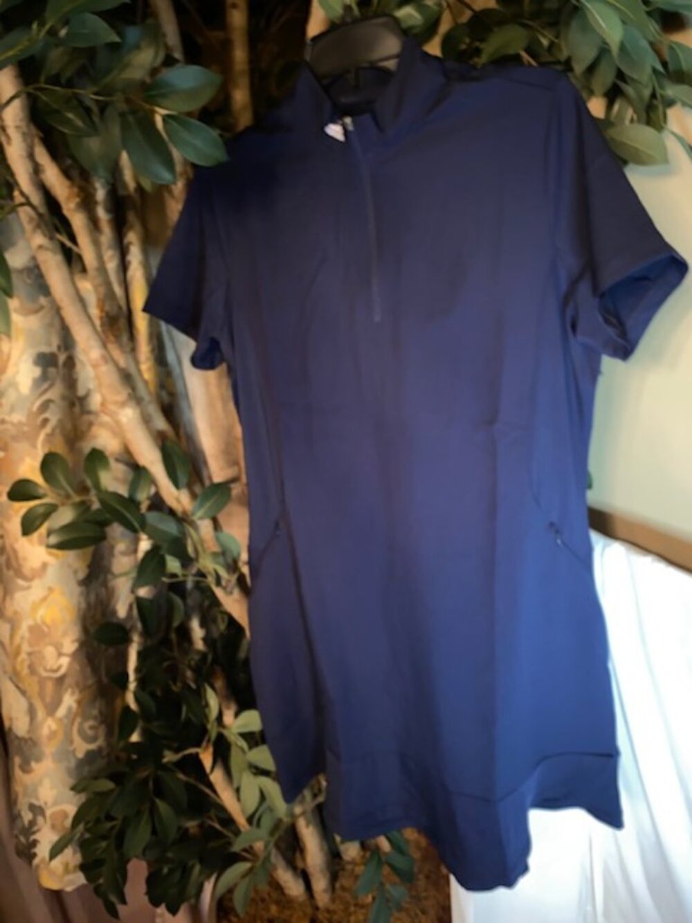 Adidas Golf Dress & Bike Shorts Set in Navy Blue--Size Large (NEW) - Picture 8 of 11
